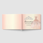 Roos Gold Quinceanera op maat Gastenboek (Volledig)