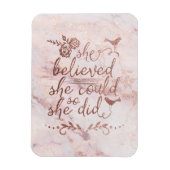 Roos Gold Quote dacht dat ze dat kon, dus deed ze  Magneet (Verticaal)