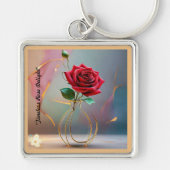 "Roos Gold Radiance" Sleutelhanger (Voorkant)