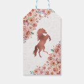 Roos Gold Ranchero Quinceanera Gift Labels Cadeaulabel (Achterkant)