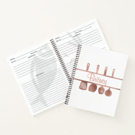 Roos Gold Recept kookboek gebruiksvoorwerpen geper Notitieboek
