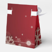 Roos Gold Red Winter 30e Verjaardag Bedankt Bedankdoosjes (Achterkant)