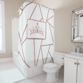 Roos Gold Regal Princess Douchegordijn (In situ)