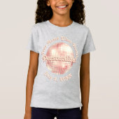 Roos Gold Retro Disco Ball PERSONALIZED T-Shirt (Voorkant)