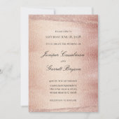 Roos Gold Rhapsody Wedding Elegant Sparging Gold Kaart (Voorkant)