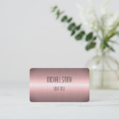 Roos Gold Roestvrij staal Metaalkijk Visitekaartje (Staand voorkant)