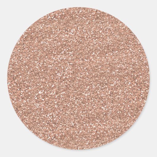 Roos Gold Ronde Sticker (Voorkant)