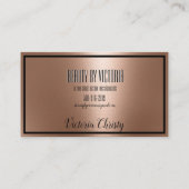 Roos Gold rosegold minimalistisch elegant en moder Visitekaartje (Achterkant)