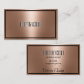 Roos Gold rosegold minimalistisch elegant en moder Visitekaartje (Voorkant / Achterkant)