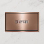 Roos Gold rosegold minimalistisch elegant en moder Visitekaartje (Voorkant)