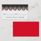 Roos Gold Rosette Haar Salon Afspraak Herinnering Afsprakenkaartje (Voorkant / Achterkant)