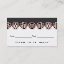 Roos Gold Rosette Haar Salon Afspraak Herinnering Afsprakenkaartje