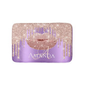 Roos Gold Royal Glitter Name Monogram Makeup Badmat (Voorkant)