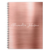 Roos Gold - Roze Folie Professional Girly Notitieboek (Voorkant)
