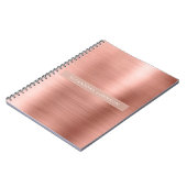 Roos Gold - Roze Folie Professional Girly Notitieboek (Linkerzijde)