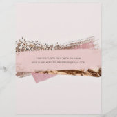 Roos Gold & Roze Label Pricing & Services Flyer (Achterkant)