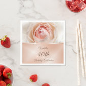 Roos Gold Rozen Birthday Servet (Insitu)