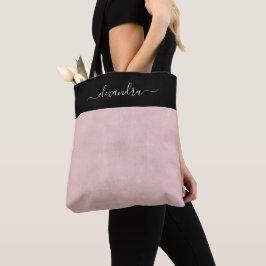 Roos Gold rustiek elegant gepersonaliseerd Tote Bag