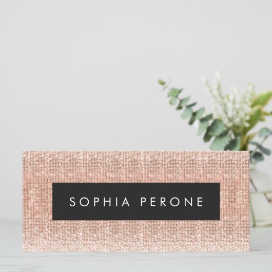 Roos Gold Salon Sequin Cadeaubon (Staand voorkant)