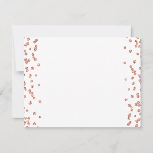 Roos Gold Save the Date 21st Birthday Confetti (Achterkant)