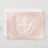 Roos Gold Save the Date Monogram (Voorkant)