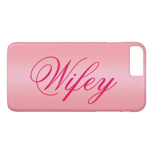 Roos Gold Schattig WiFi iPhone 7 Hoesje (Achterkant (Horizontaal))