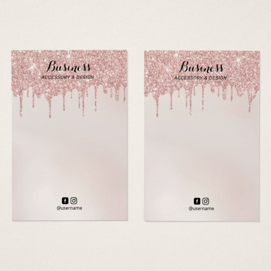 Roos Gold-schijven die een blinddoeken juwelen-bee Visitekaartje (Voorkant /achterkant)