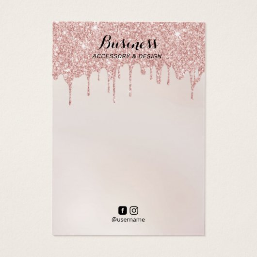 Roos Gold-schijven die een blinddoeken juwelen-bee Visitekaartje (Achterkant)