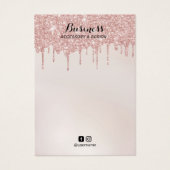 Roos Gold-schijven die een blinddoeken juwelen-bee Visitekaartje (Voorkant)