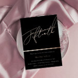 Roos Gold Script 50th Birthday Party Folie Uitnodiging<br><div class="desc">Roos Gold Script 50th 50th Birthday Party Folie Uitnodiging Bekijk andere uitnodigingen in onze niche en nestwinkel</div>