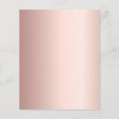 Roos Gold Script budget 70e verjaardagsuitnodiging (Achterkant)