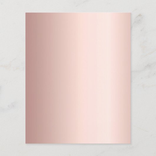 Roos Gold Script budget 90e verjaardagsuitnodiging (Achterkant)