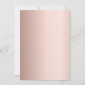 Roos Gold Script Elegant 50e Verjaardagsluxe Kaart (Achterkant)