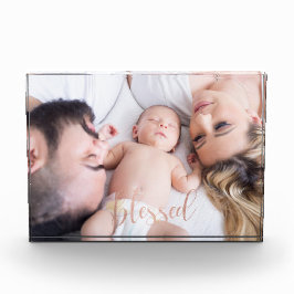 Roos Gold Script geblesseerd Fotoblokken