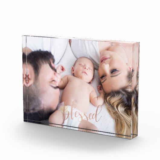 Roos Gold Script geblesseerd Fotoblokken (Rechts)