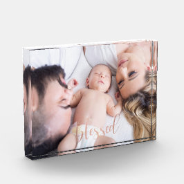 Roos Gold Script geblesseerd Fotoblokken