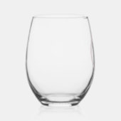 Roos Gold Script Monogram Letter D Wijnglas Zonder Voet (Rechts)