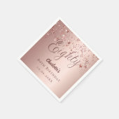 Roos Gold Script viert 80ste verjaardag Servet (Hoek)