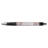 Roos Gold Sequin Glitter White Marble Ombre Pen (Voorkant)