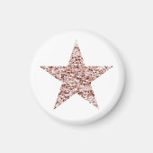 Roos Gold Sequin Twinkle Clipart Shining Star Clip Magneet (Voorkant)