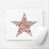 Roos Gold Sequin Twinkle Clipart Shining Star Clip Muismat (Met muis)