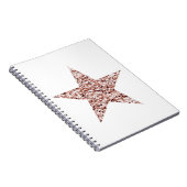 Roos Gold Sequin Twinkle Clipart Shining Star Clip Notitieboek (Rechterzijde)