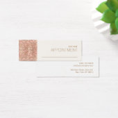Roos Gold Sequins Hair Salon Appointinder Mini Visitekaartjes (Bureau)