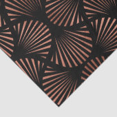 Roos Gold Shells op Black Decoupage Tissuepapier (Detail)