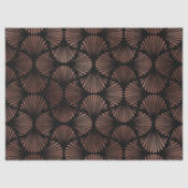 Roos Gold Shells op Black Decoupage Tissuepapier (Voorkant)