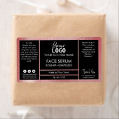 Roos Gold Shimmer Effect Black Serum Etiket (Insitu)