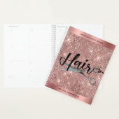 Roos Gold Shimmer Hair Appointment Book Planner (Display)