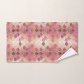 Roos Gold Shimmer Mermaid Scale Patroon Bad Handdoek (Handdoek)