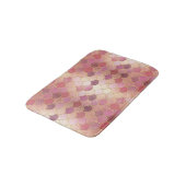 Roos Gold Shimmer Mermaid Scale Patroon Badmat (Gekanteld)