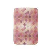 Roos Gold Shimmer Mermaid Scale Patroon Badmat (Voorkant Verticaal)
